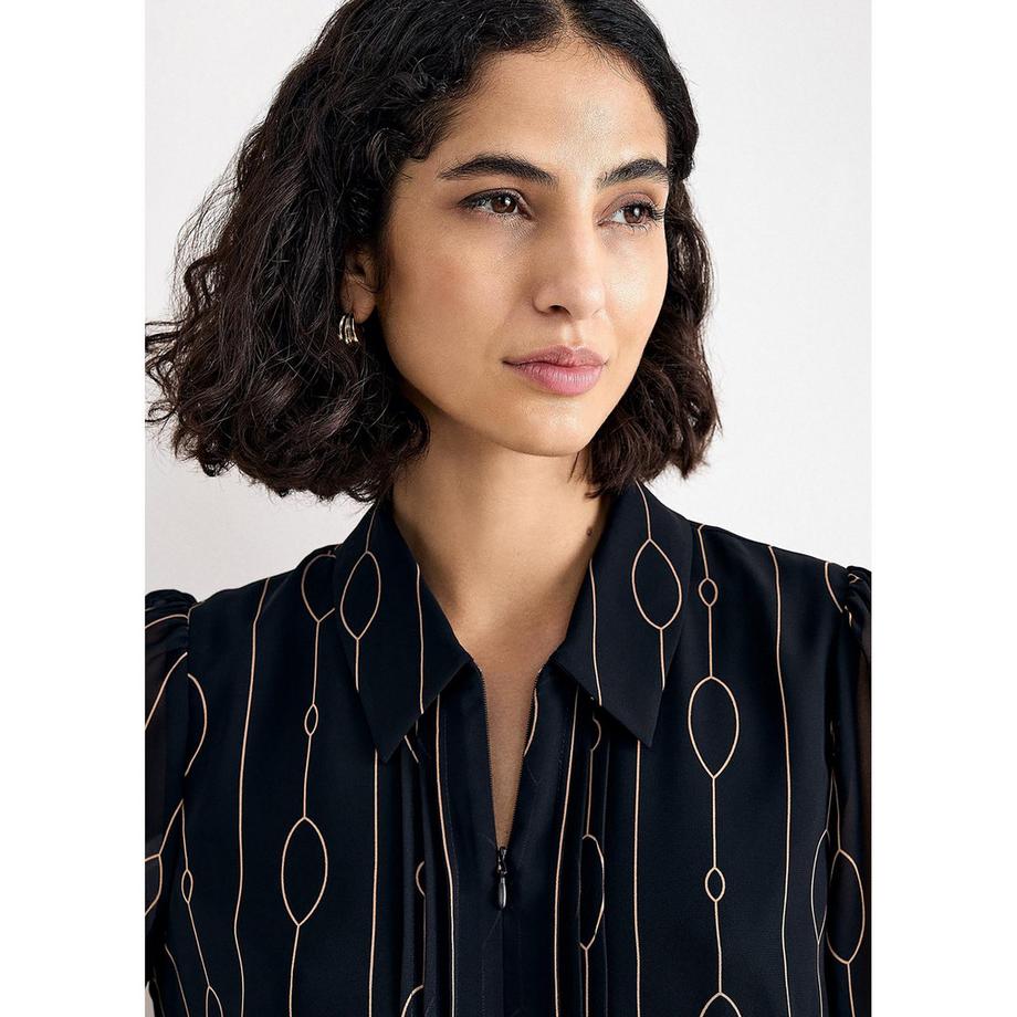 Phase Eight Candice Robe chemise imprimée à manches longues  