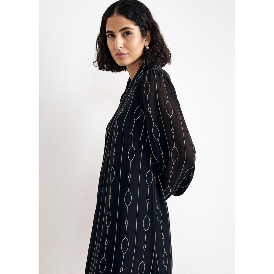 Phase Eight Candice Robe chemise imprimée à manches longues  