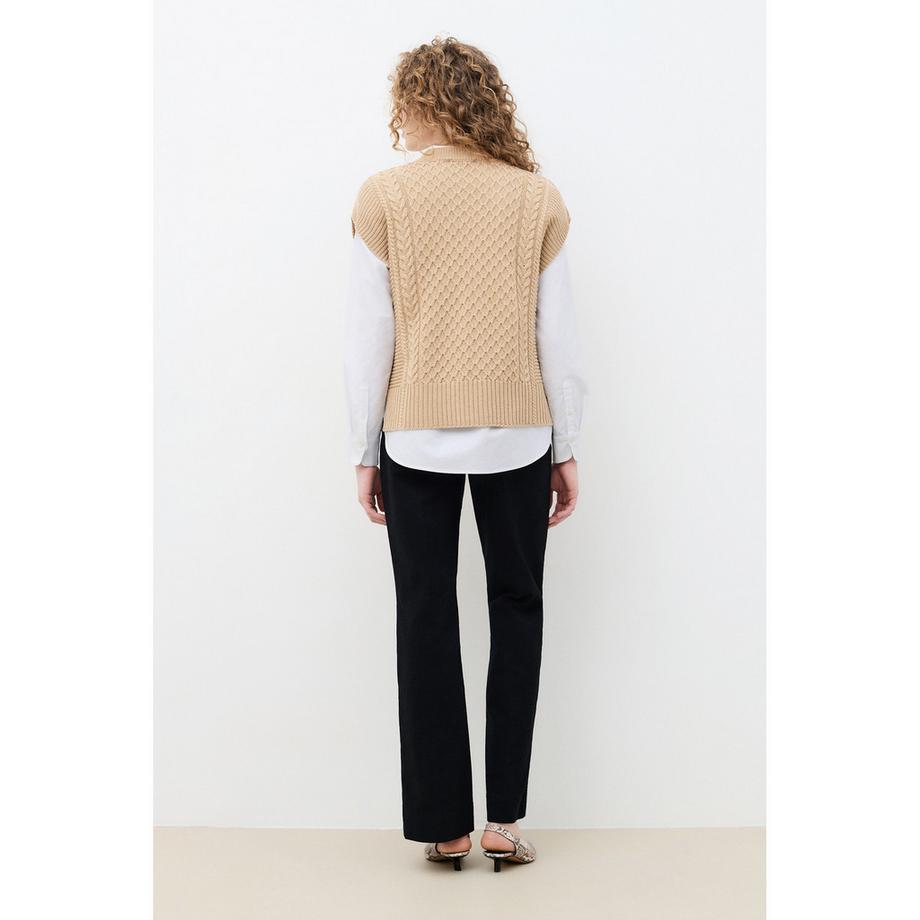 Caroll Gestrickter Pullover mit Zopfmuster  