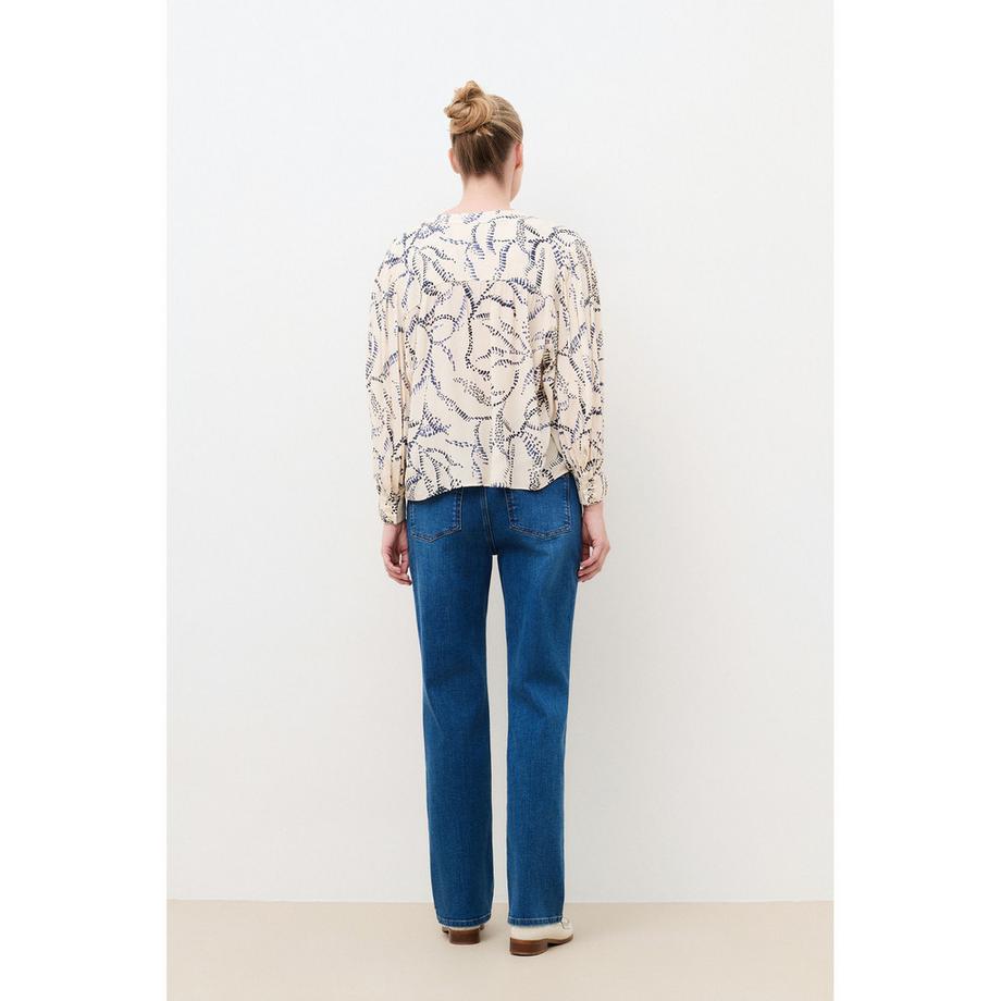 Caroll Blouse à boutons imprimée  