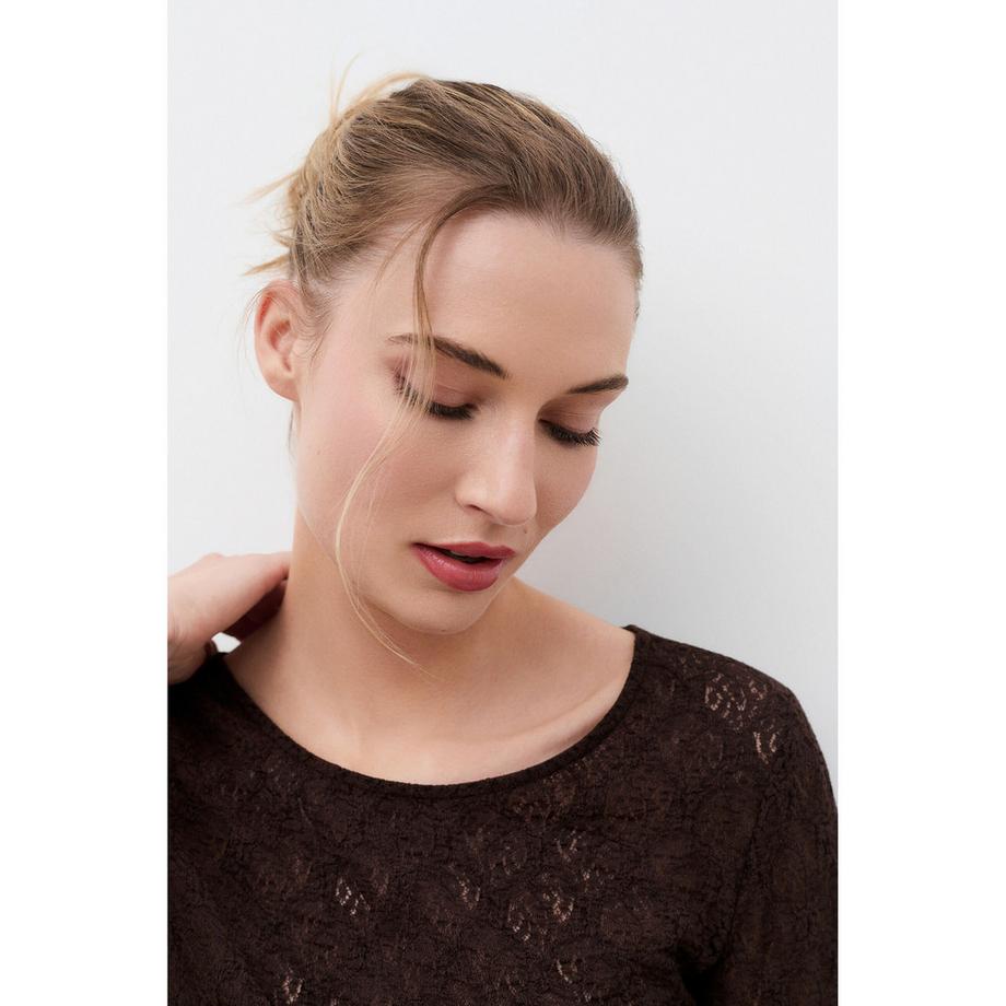 Caroll T-shirt manches longues en dentelle  