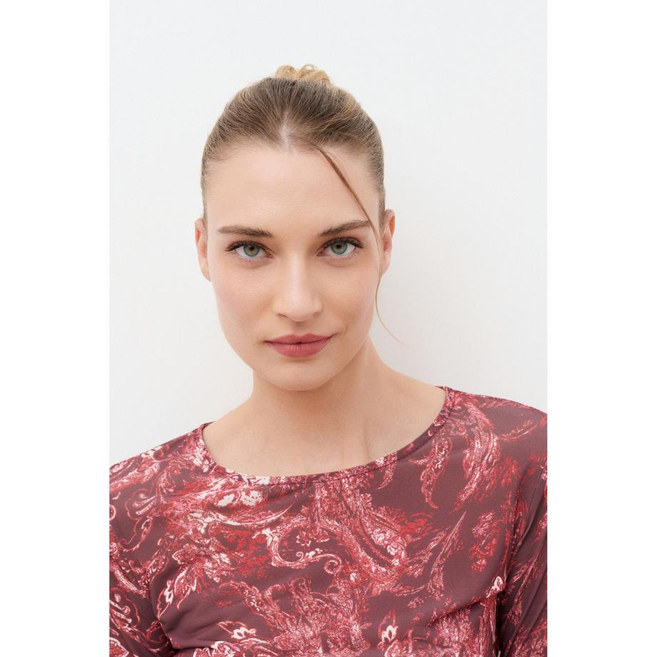 Caroll Langarm T-Shirt mit Paisley-Print  