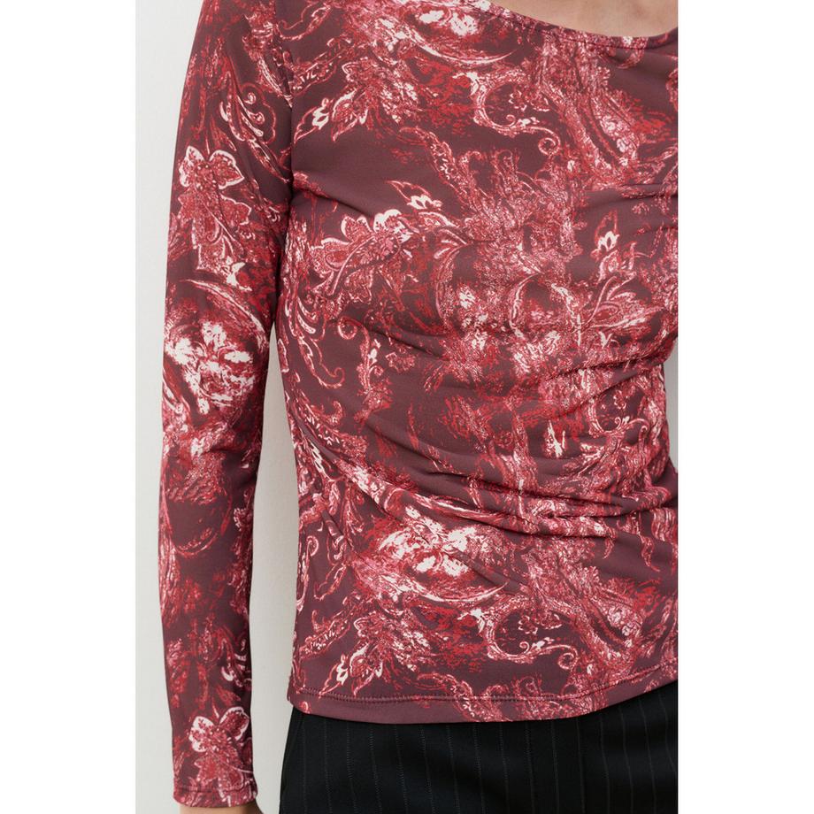 Caroll Langarm T-Shirt mit Paisley-Print  