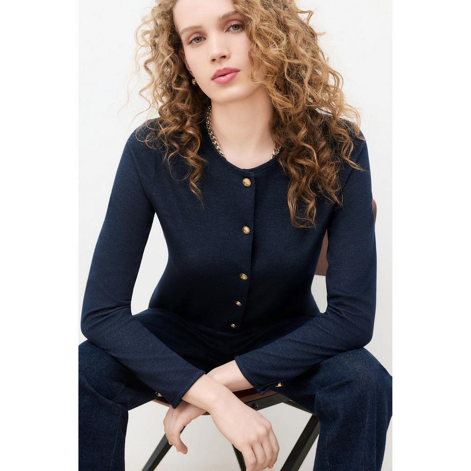 Caroll Knopfleiste Langarm Gilet  