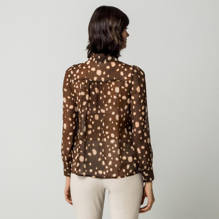MORGAN Polka Dot Langarmshirt  