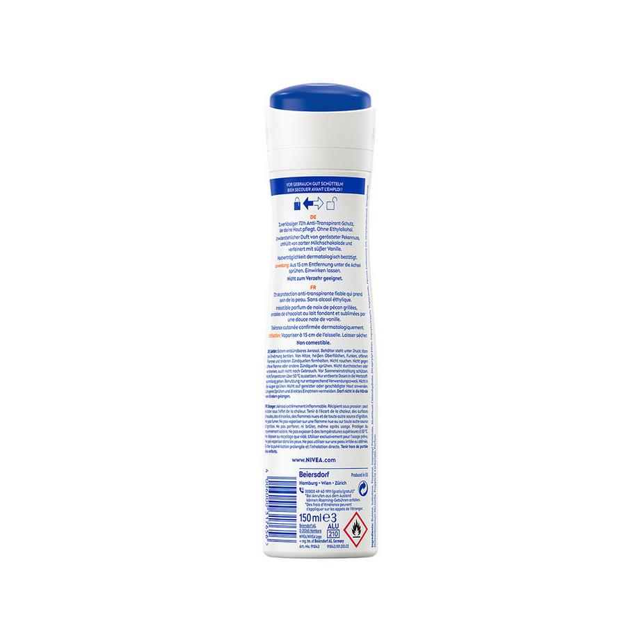NIVEA  Deodorante Spray Donna Vanilla Pecan Praline 