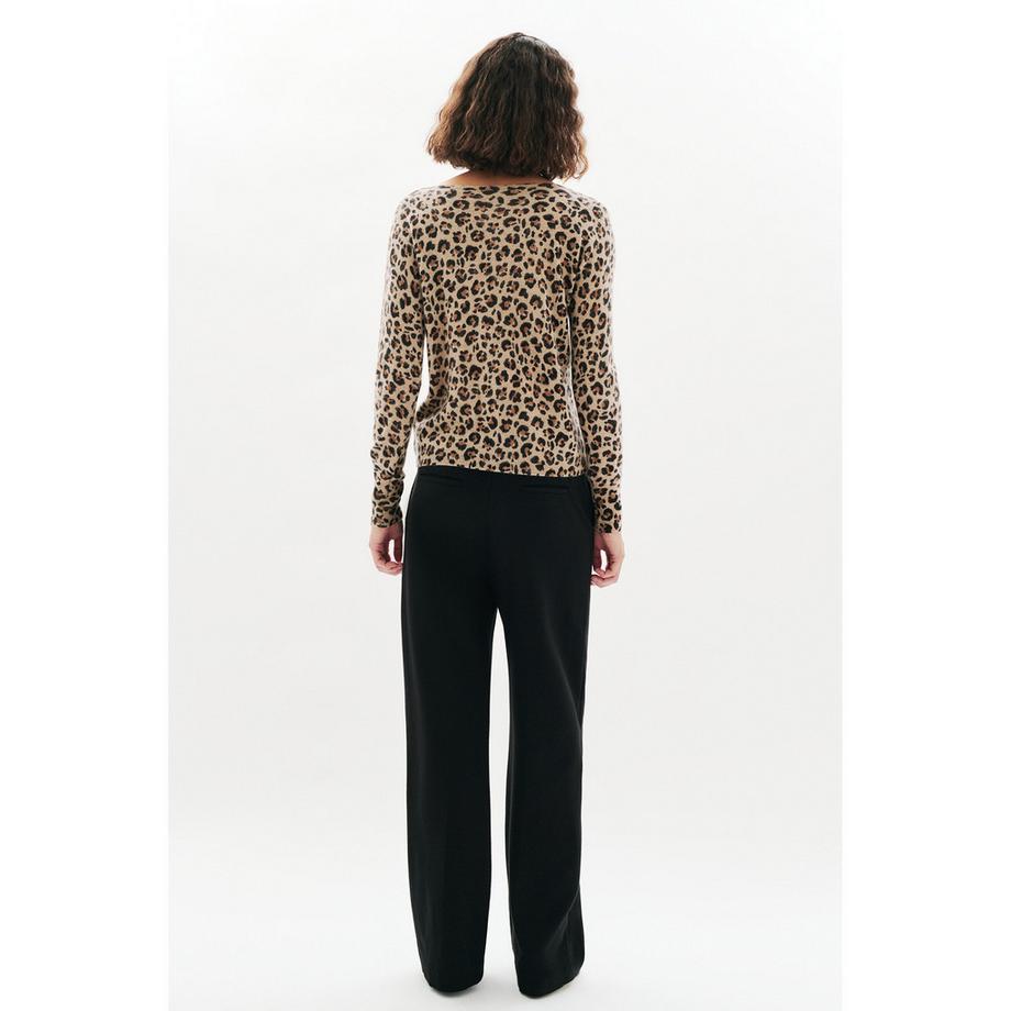 Caroll Pullover Imprimé Léopard  