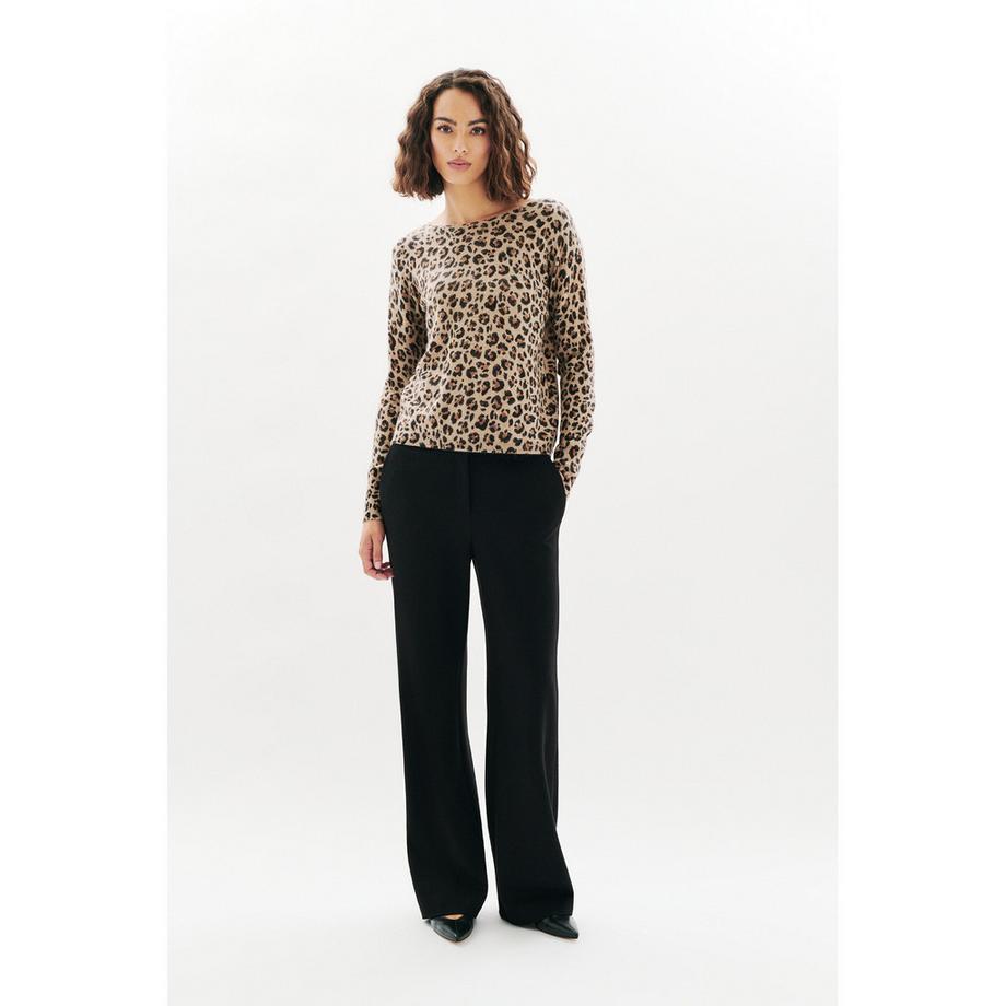 Caroll Pullover Imprimé Léopard  