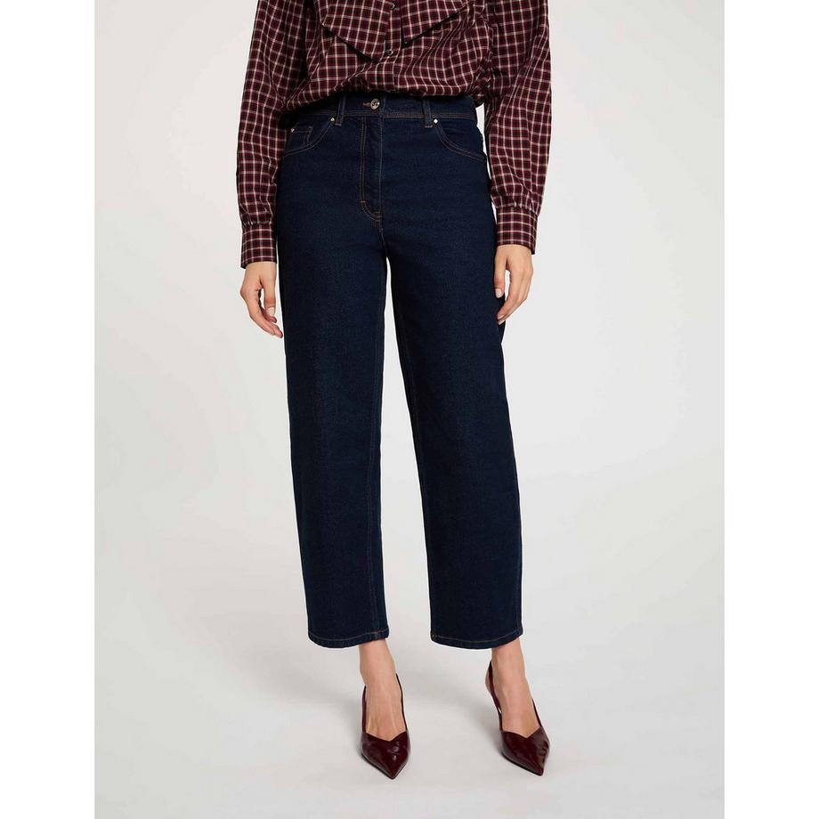 MORGAN Jeans à jambes larges et longueur courte  