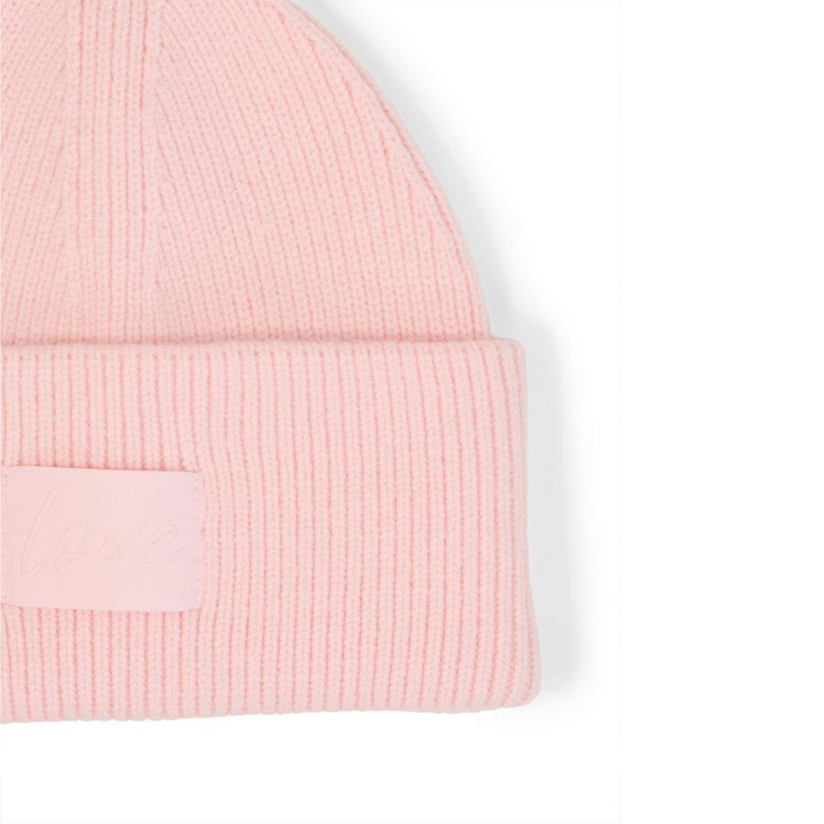 TOM TAILOR Bonnet tricoté avec patch en forme de cœur  