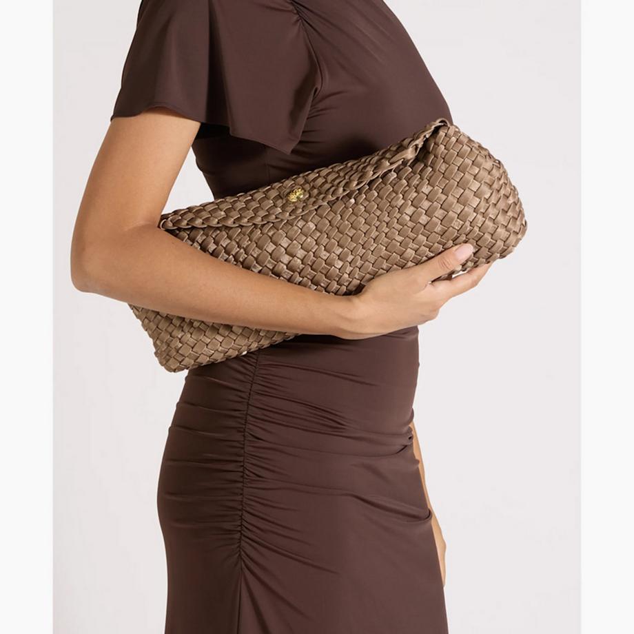 Dune London Geflochtene Clutch Handtasche  
