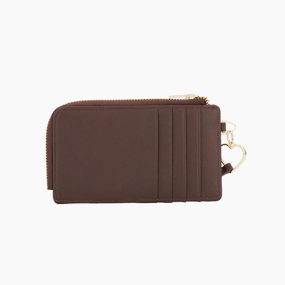 Dune London Porte-cartes à fermeture éclair avec pendentif cœur  