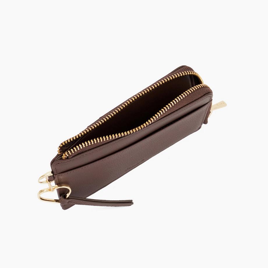 Dune London Porte-cartes à fermeture éclair avec pendentif cœur  