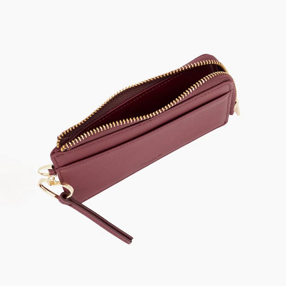 Dune London Porte-cartes à fermeture éclair avec pendentif cœur  