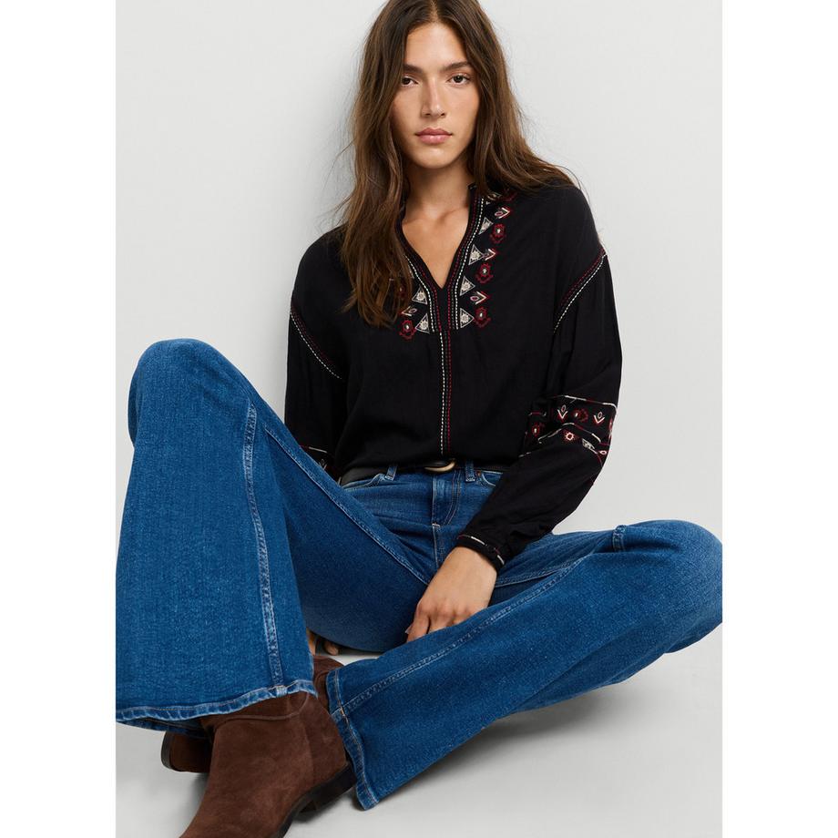Pepe Jeans London Bestickte Bluse  