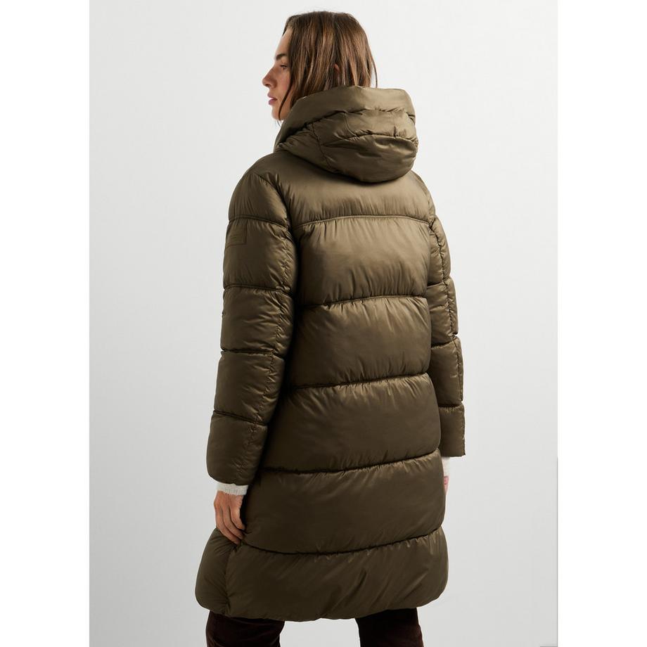 Pepe Jeans London Giubbotto lungo imbottito con cappuccio  