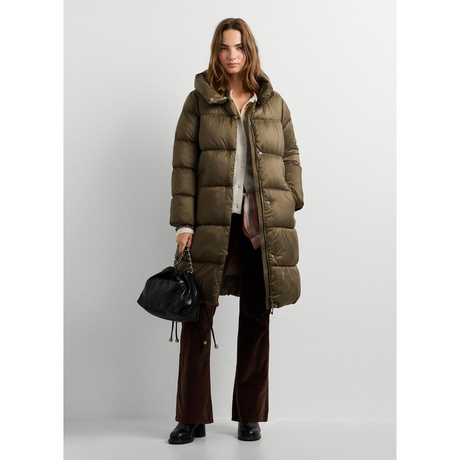 Pepe Jeans London Giubbotto lungo imbottito con cappuccio  
