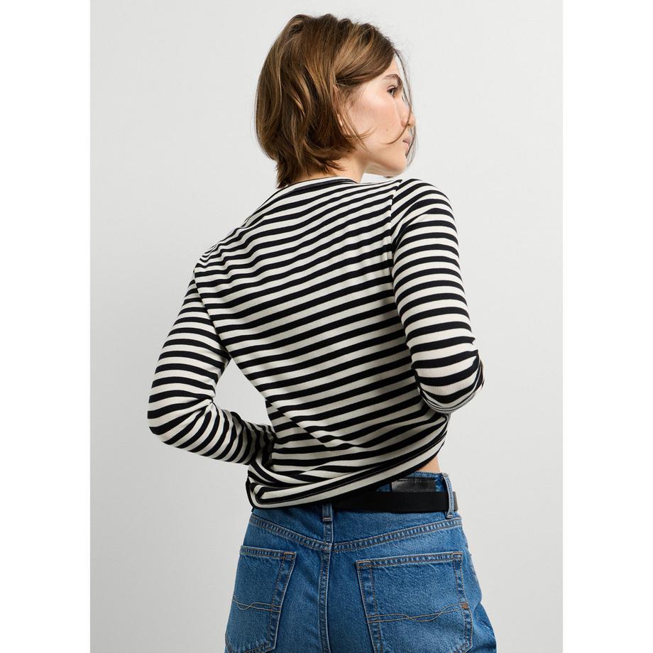 Pepe Jeans London T-shirt a maniche lunghe a righe  