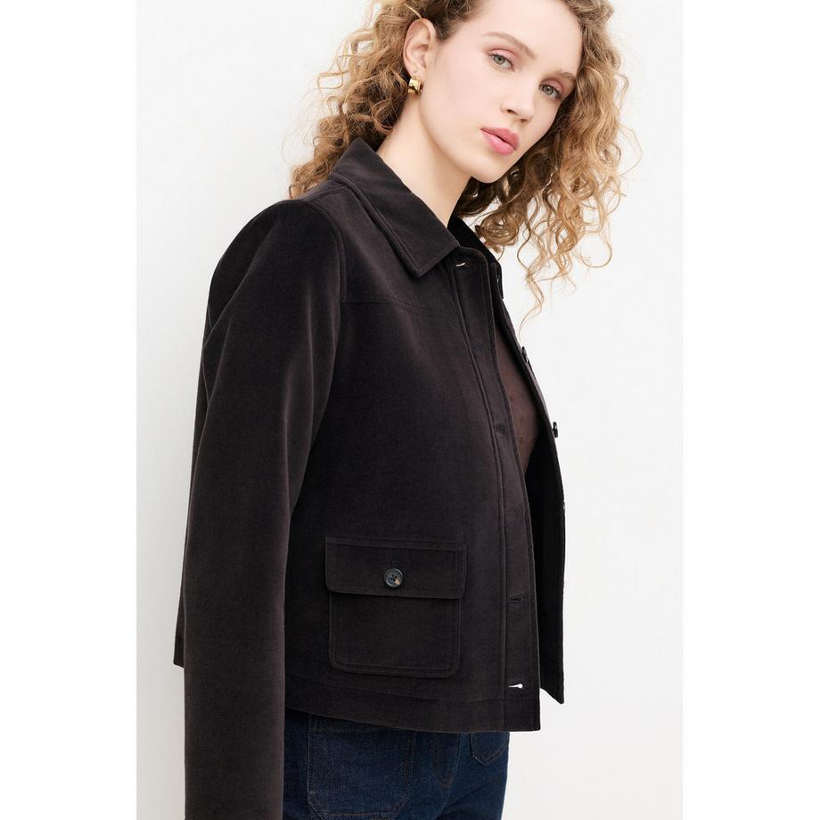 Caroll Veste façon cuir  