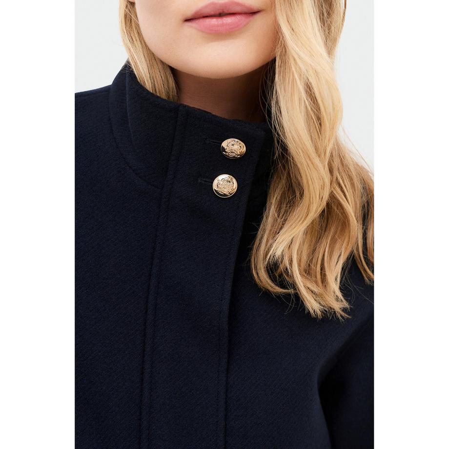 Caroll Manteau court double boutonnage à col montant  