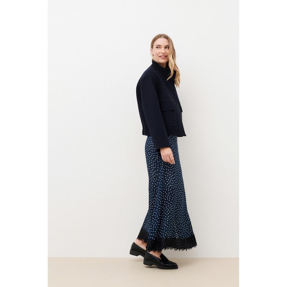 Caroll Manteau court double boutonnage à col montant  