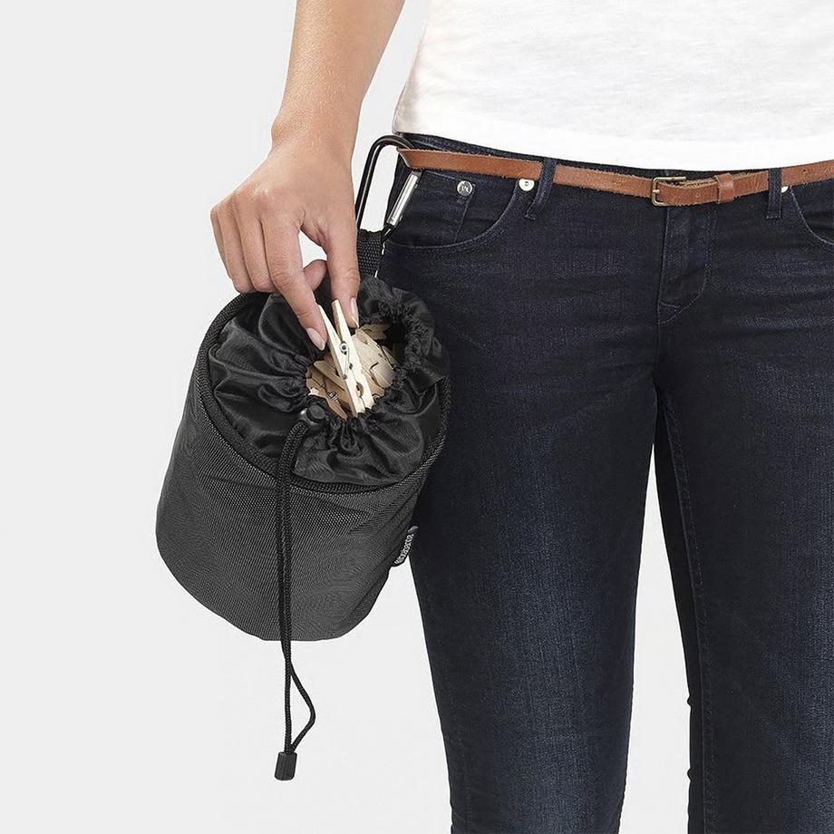 brabantia Wäscheklammernsack Premium-Black 