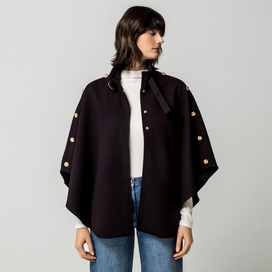 MORGAN Poncho con bottoni dorati  