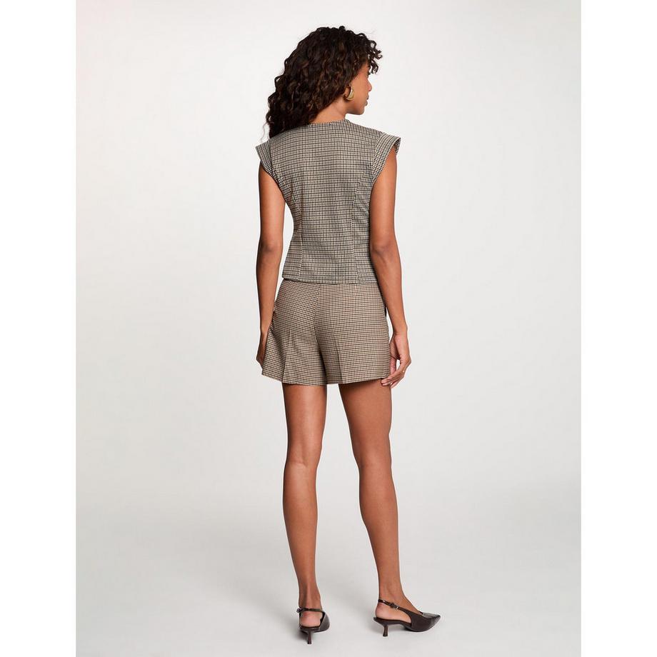MORGAN Houndstooth Shorts  