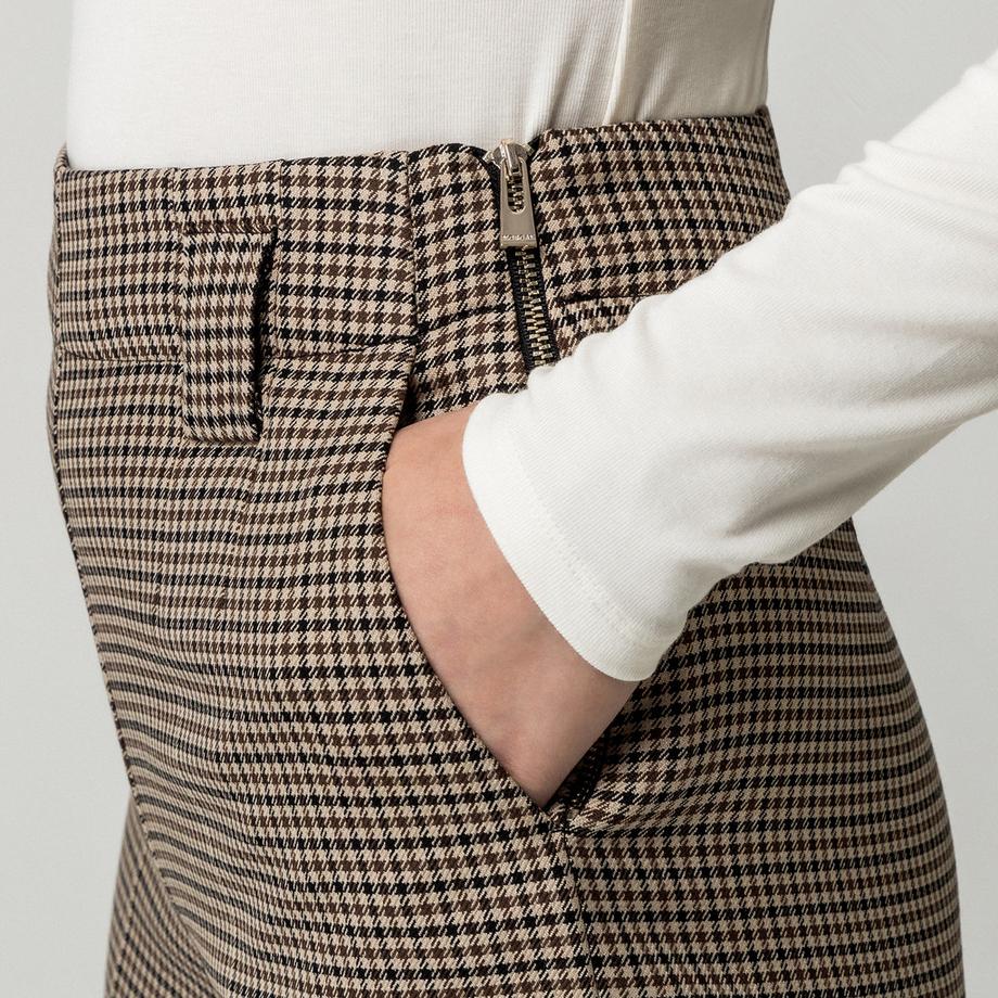 MORGAN Shorts à motif Houndstooth  