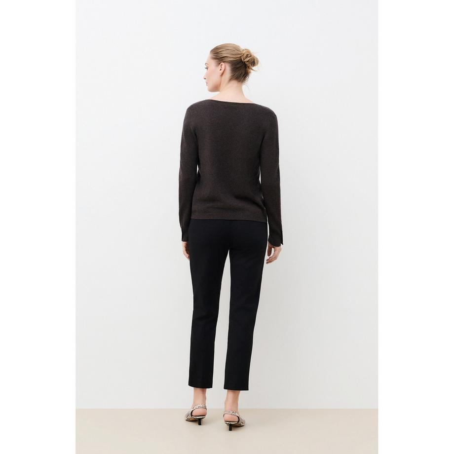 Caroll Pull col V avec détail boutonné  