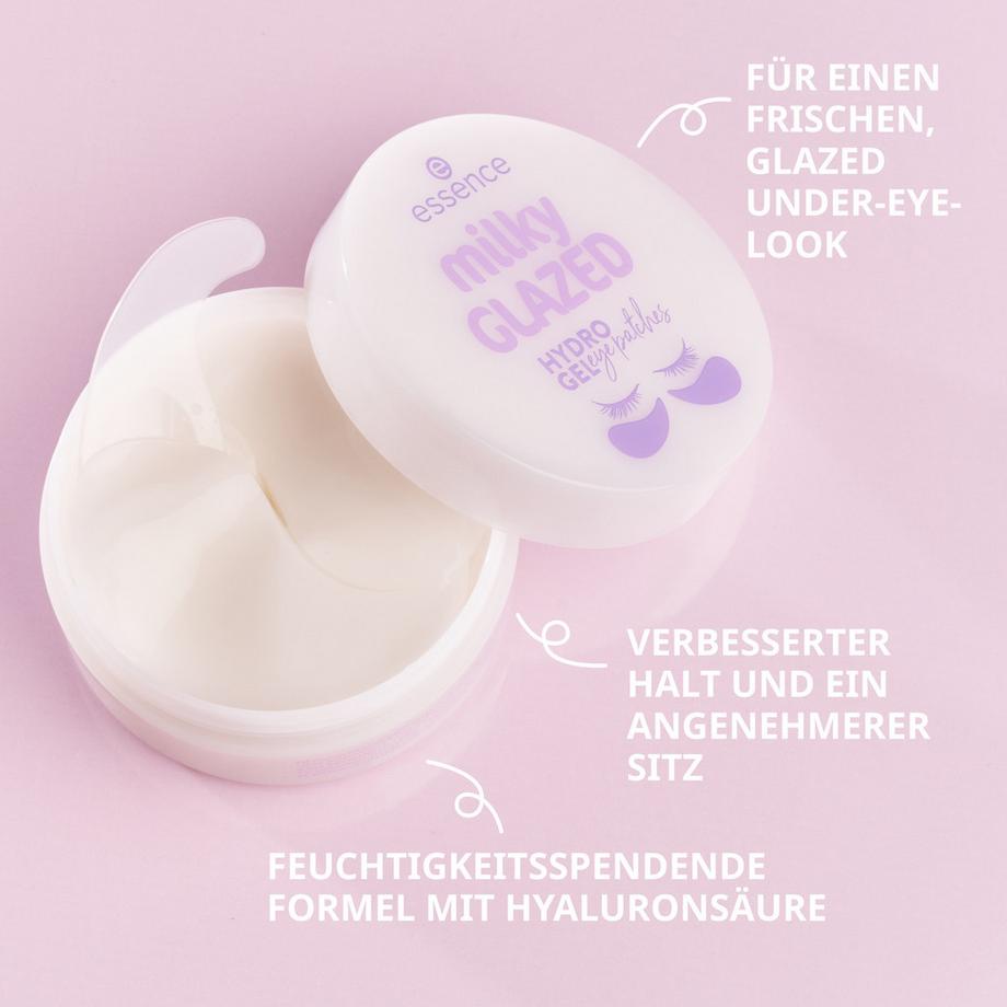 essence  milky GLAZED hydro gel eye patches 30 Pairs 