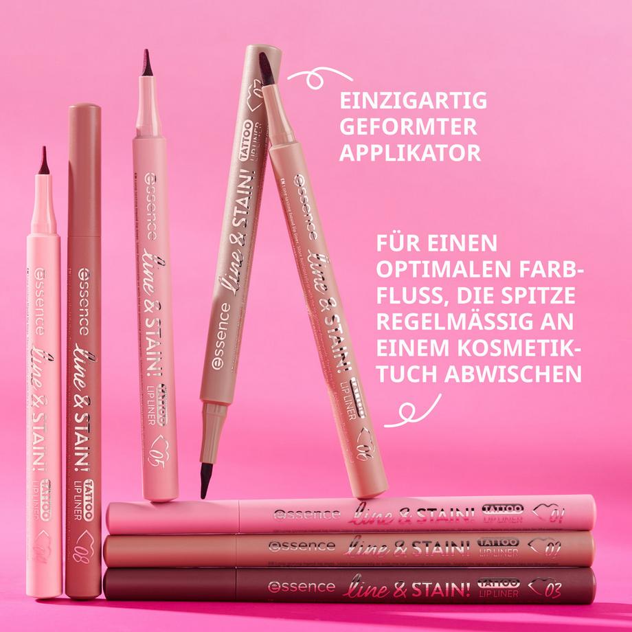 essence  line & STAIN! TATTOO LIP LINER 