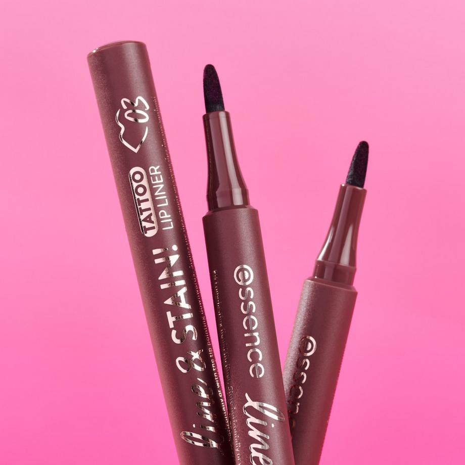 essence  line & STAIN! TATTOO LIP LINER crayon à lèvres 