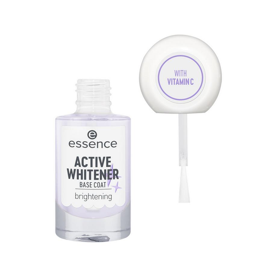 essence  ACTIVE WHITENER BASE COAT blanchisseur d’ongles 
