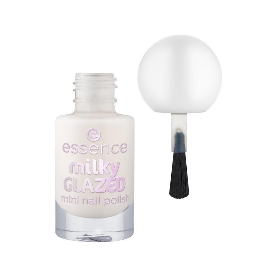 essence  milky GLAZED mini nail polish mini vernis à ongles 