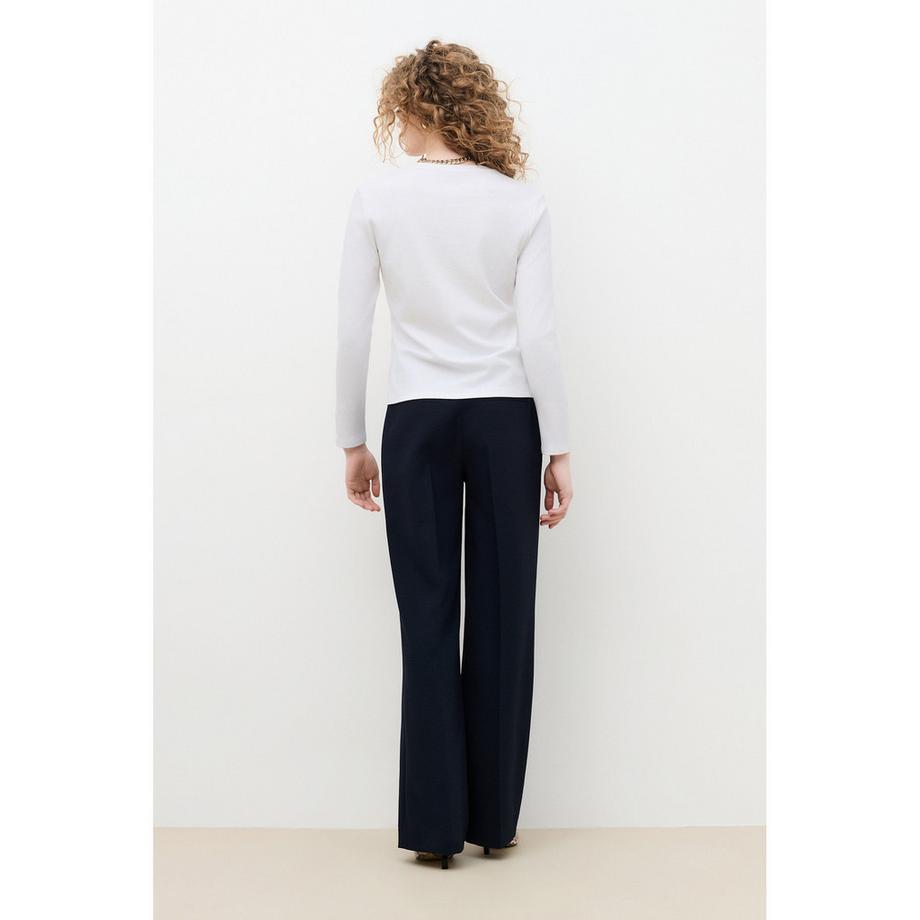 Caroll T-shirt à manches longues col Henley  