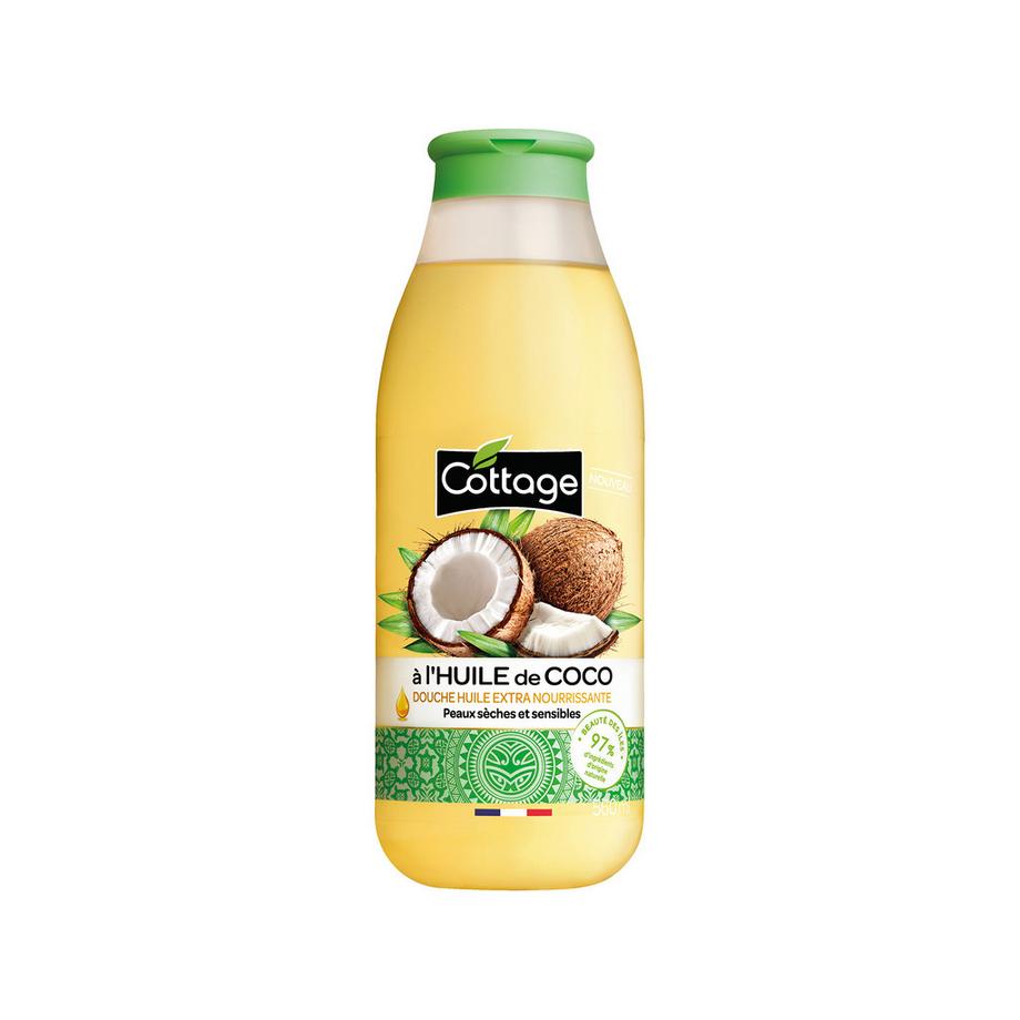 Olio doccia per pelli secche e sensibili - all'olio di cocco