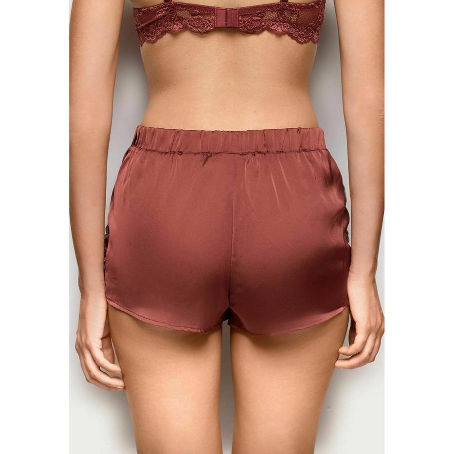 Yamamay Short in raso con bordo in pizzo  