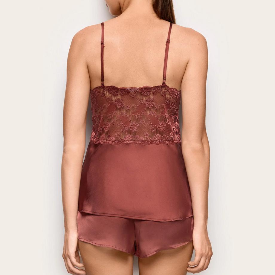 Yamamay Top camisole con bordo in pizzo  