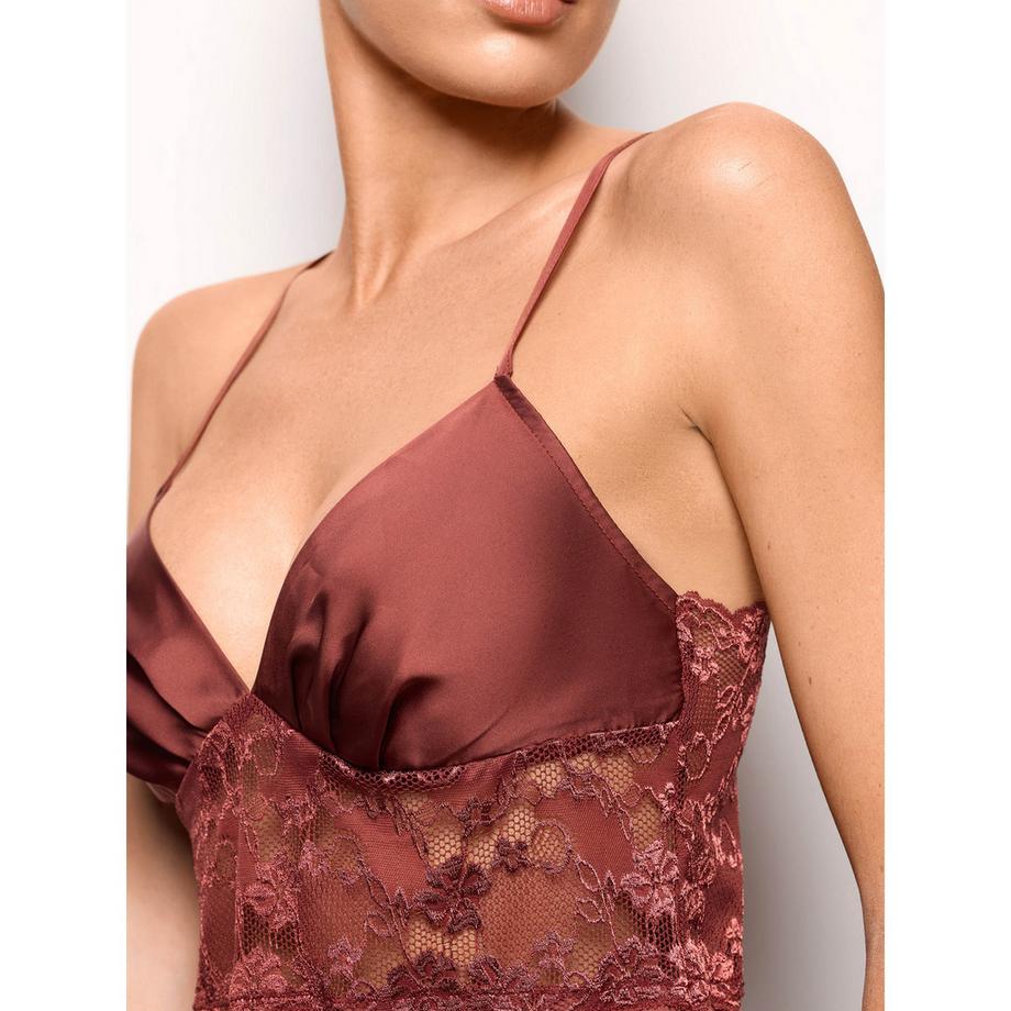 Yamamay Top camisole con bordo in pizzo  