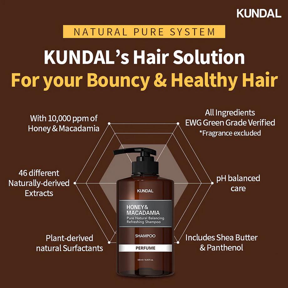 KUNDAL  Shampoo Honey & Macadamia Baby Powder 