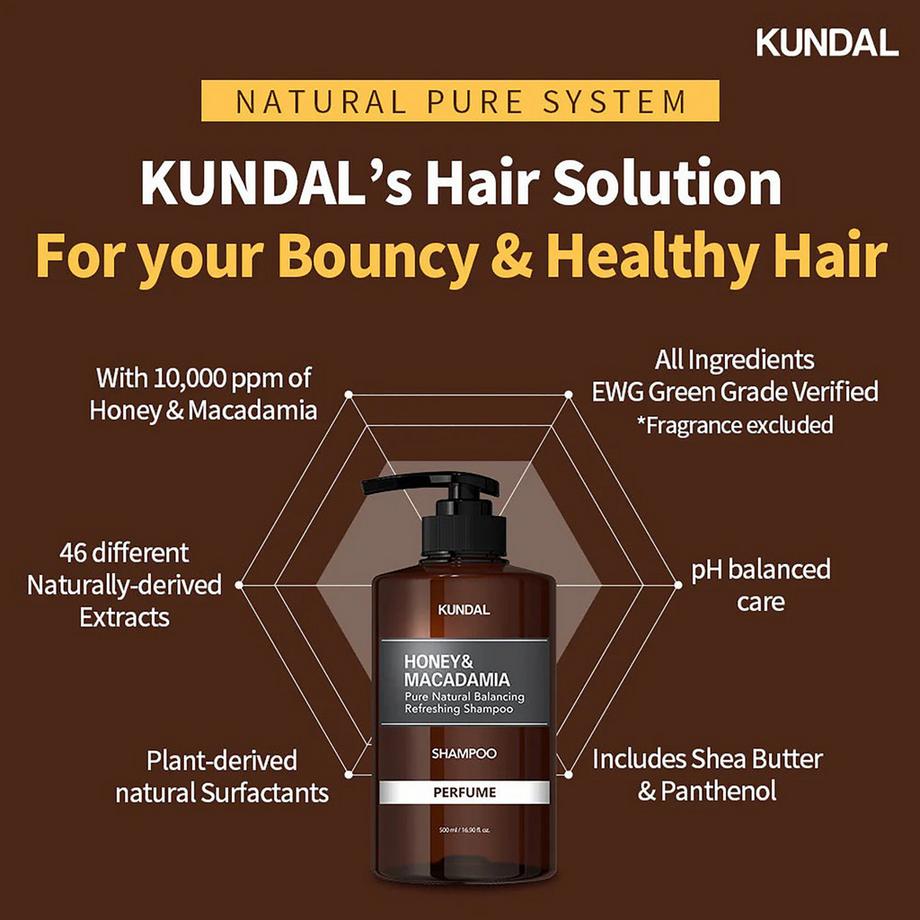 KUNDAL  Shampoo Honey & Macadamia White Musk 