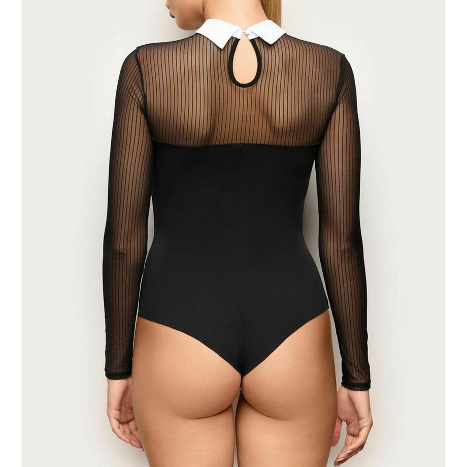 Yamamay Babydoll mit Kragen und durchsichtigen Ärmeln  