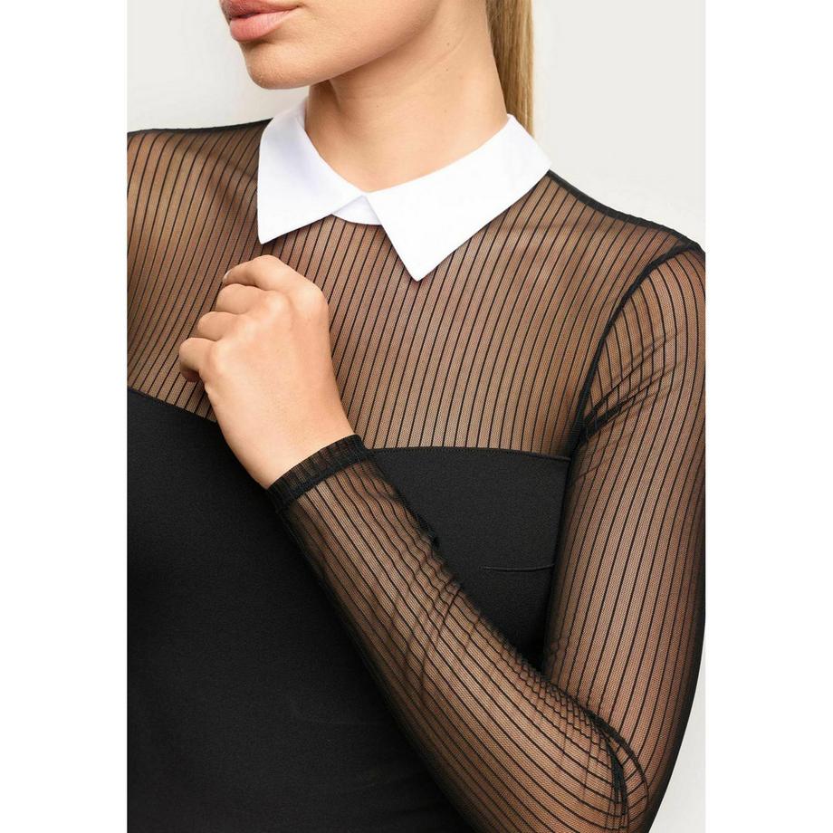 Yamamay Babydoll mit Kragen und durchsichtigen Ärmeln  