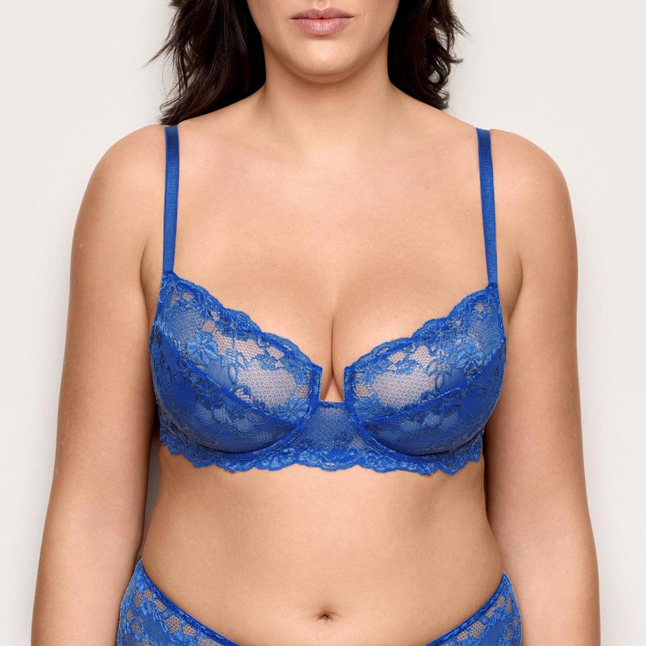 Soutien-gorge balconnet, bretelles fixes