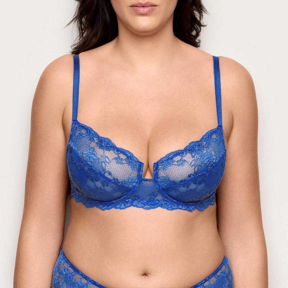 Soutien-gorge balconnet, bretelles fixes