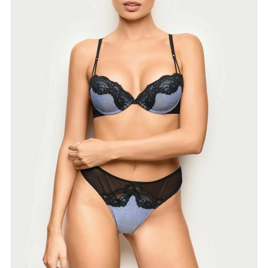 Yamamay Reggiseno push-up con bordo in pizzo  