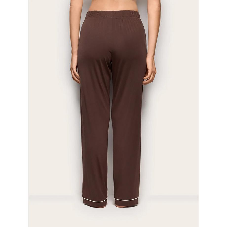Yamamay Pantaloni da pigiama con vita elastica e bordini  