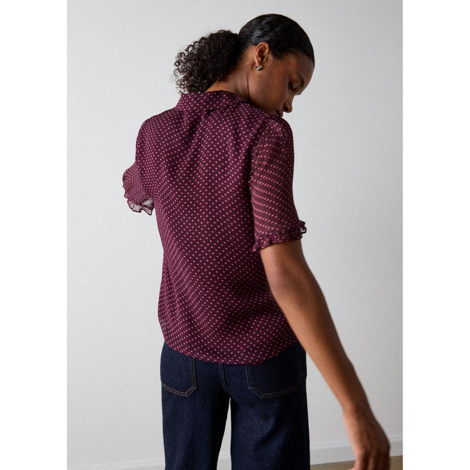 Whistles Polka Dot Kurzarmshirt  