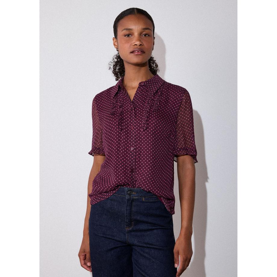 Whistles Polka Dot Kurzarmshirt  
